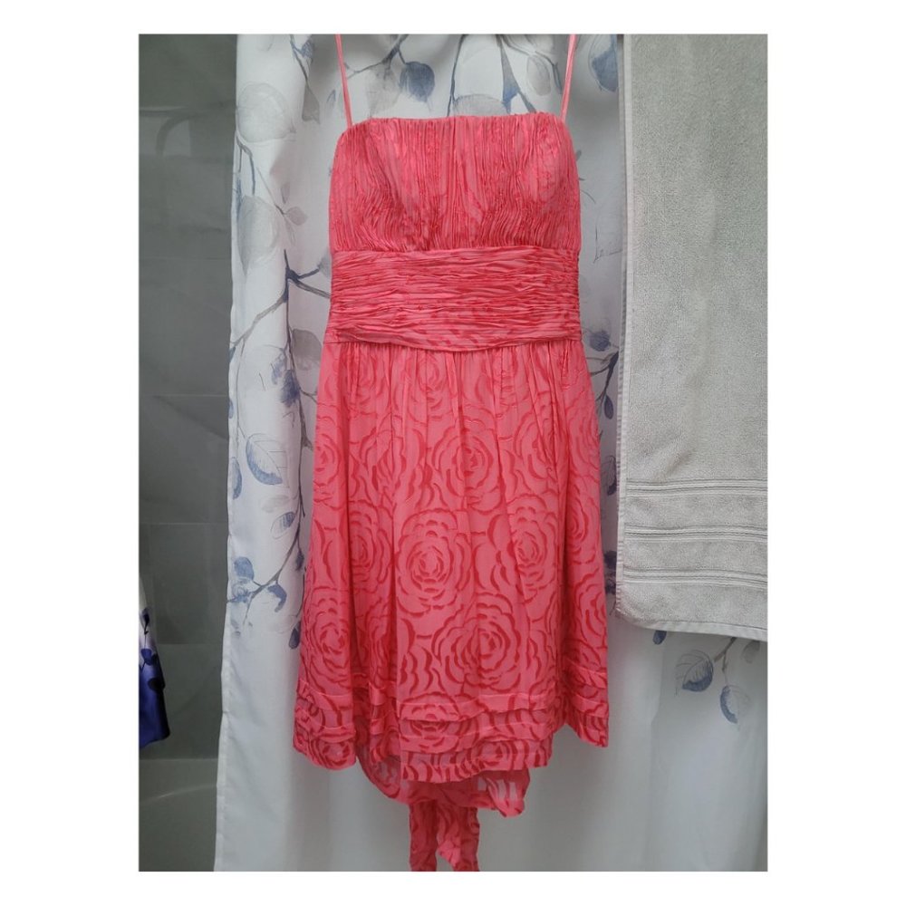 BCBG Pink Strapless Dress